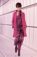 Fall 2000 Chanel by Karl Lagerfeld Runway One Shoulder Silk Chiffon Dress