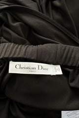 Cruise 2020 Christian Dior by Maria Grazia Chiuri Black Cape Back Jersey Dress