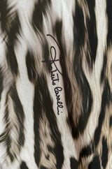 Recent Roberto Cavalli Chiffon Leopard Print Beachwear Caftan New w Tags