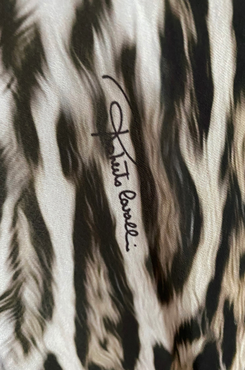 Recent Roberto Cavalli Chiffon Leopard Print Beachwear Caftan New w Tags