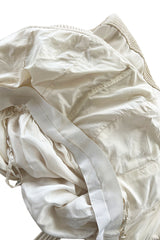 Mid 1950s to Early 1960s Christian Dior Demi-Couture Ivory Silk Strapless Dress & Stole