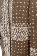 Stunning Fall 2002 Oscar de la Renta Wool & Cashmere Beaded & Embroidered Runway Coat