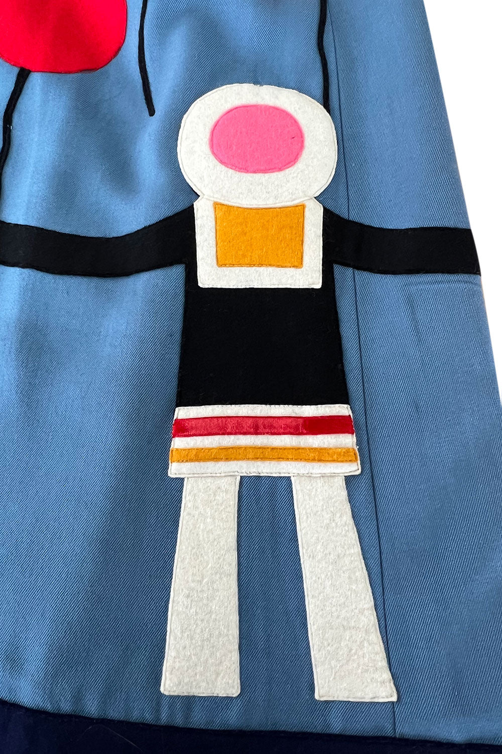 Documented 1970 Malcolm Starr by Youssef Rizkallah Ad Campaign Flared Patchwork Coat or Dress