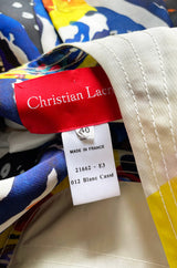 Look 45 Spring 2008 Christian Lacroix Silk Organza Dress w Crystal Detailing & Exuberant Print