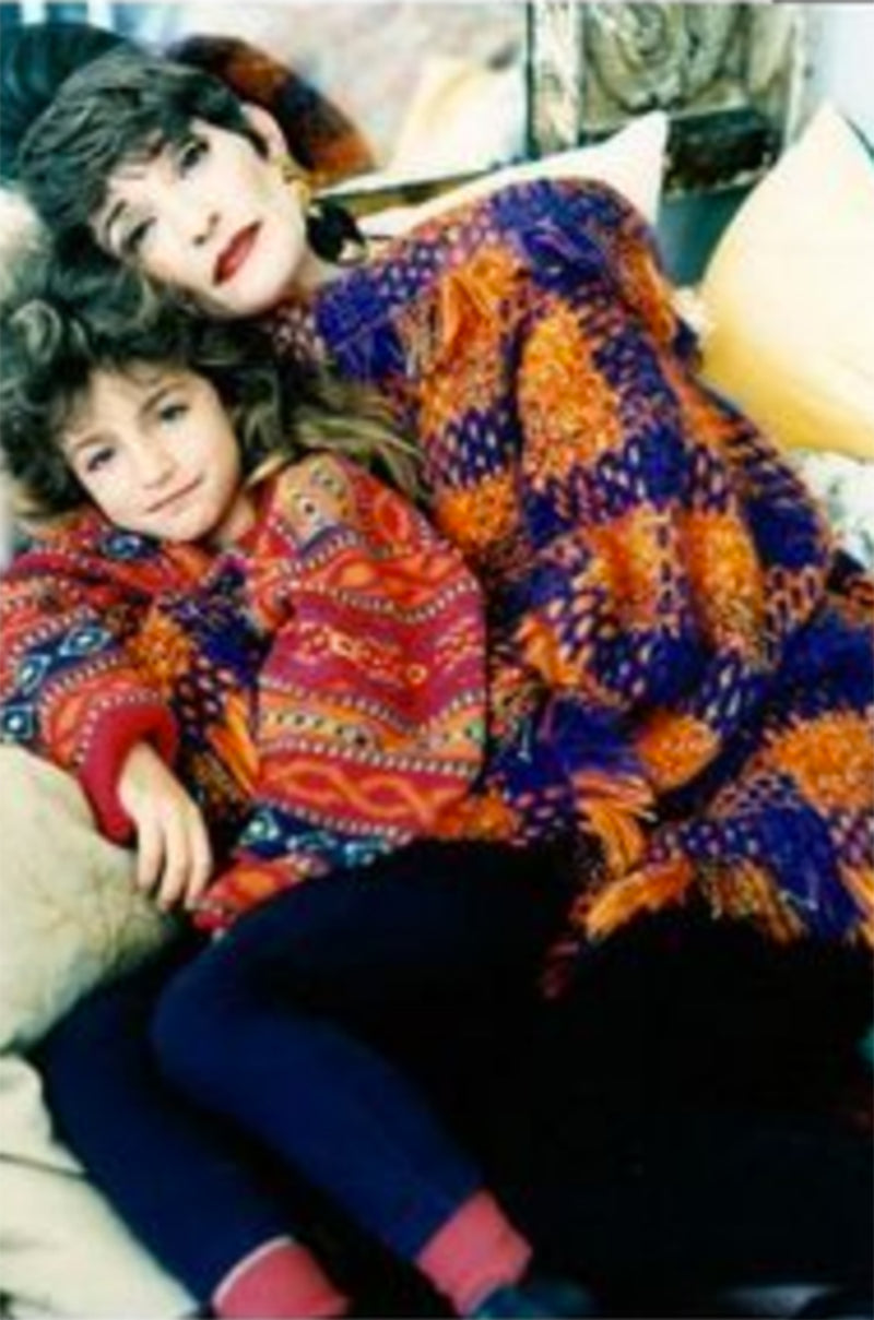 Fall 1993 Yves Saint Laurent Documented Fringed Knit Tunic Mini Dress