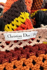 Gorgeous Resort 2018 Christian Dior by Maria Grazia Chiuri Stripe Knit Dress w Fringing