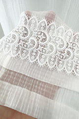 Pristine Mid 2000s Givenchy by Riccardo Tisci White Cotton Gauze & Lace Dress w Matching Underdress