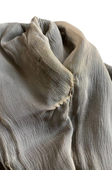 1990s Geoffrey Beene Black Ribbon Net Lace Dress w Nude Interior & Tied Panel Detailing