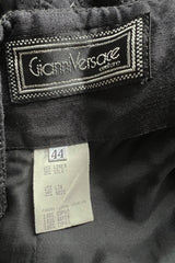 Killer Spring 1989 Gianni Versace Couture Strapless Topstitched Dress W Back Buttons & Cut Out