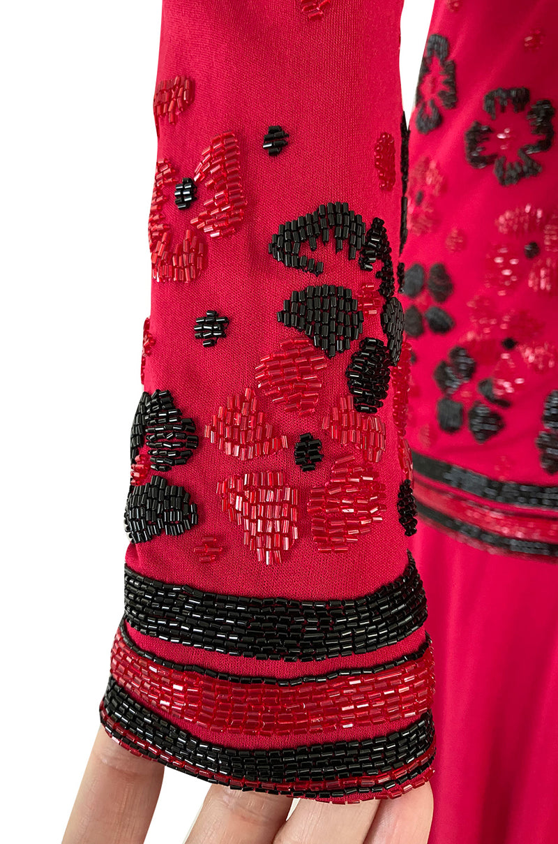 Spring 1976 Chanel Haute Couture Silk Jersey Dress & Lesage Beaded Jac –  Shrimpton Couture