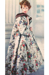 Documented 1957 Christian Dior Haute Couture Silk Monkey Print Coat