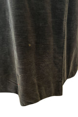 Documented Fall 1970 Yves Saint Laurent Brown Velvet Ultra Fine Corduroy Great Coat
