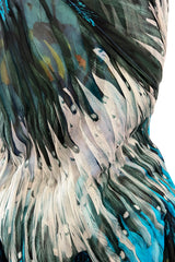 Stunning Spring 2003 Alexander McQueen 'Irere' Collection Silk Chiffon Runway Dress