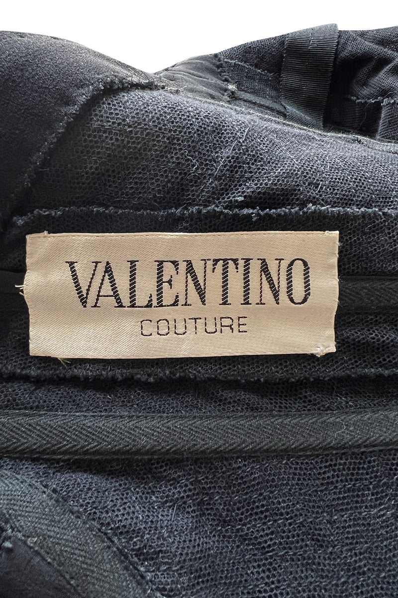 Spring 1998 Valentino Haute Couture Strapless Dress w Elaborately Beaded & Sequin Skirt