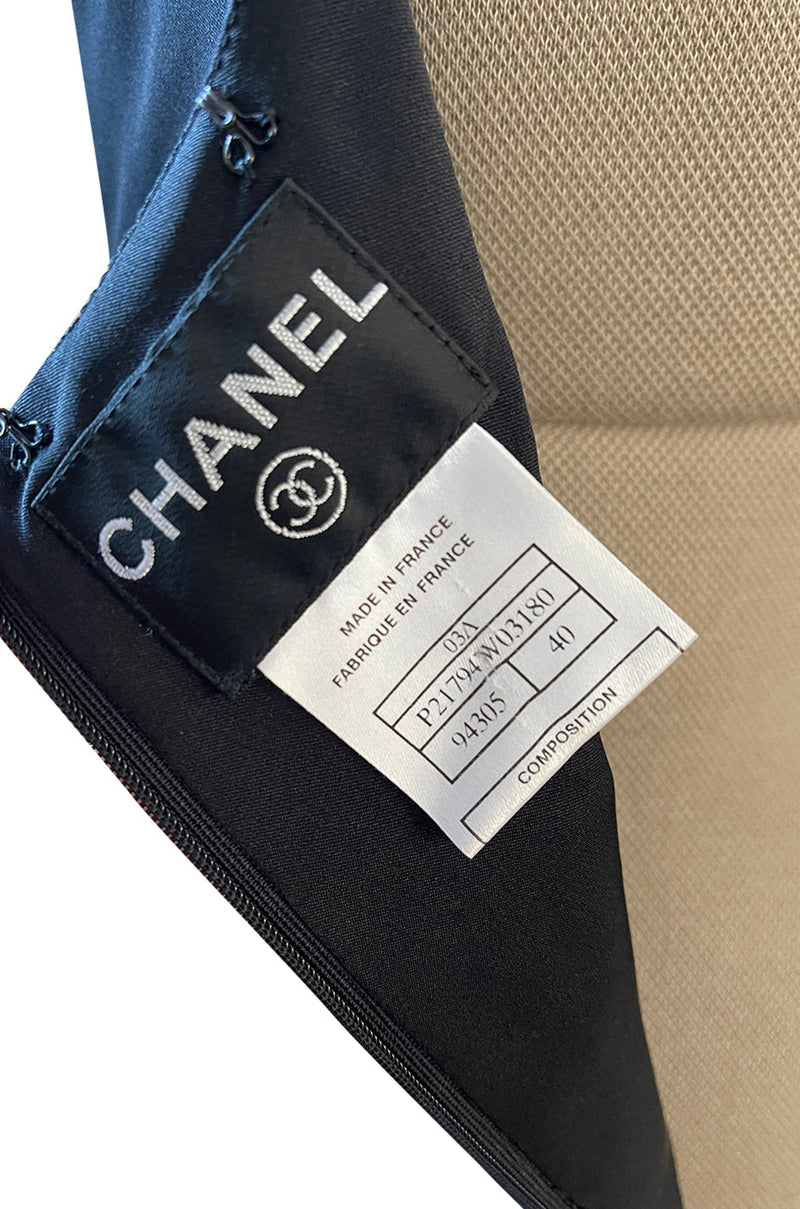Gorgeous Fall 2003 Chanel by Karl Lagerfeld Black Silk Chiffon Dress S –  Shrimpton Couture