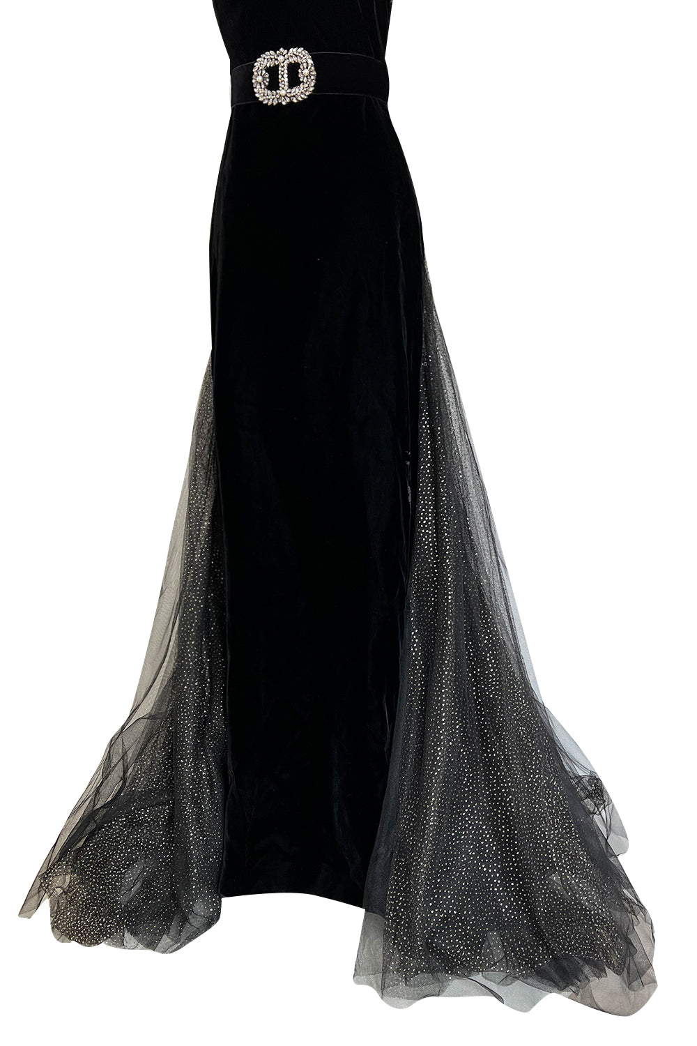 GUCCI★素敵！SLEEVELESS VELVET WITH CRYSTAL BOW DRESS Incredible Pre-Fall 2018 Gucci by Alessandro Michele Crystal