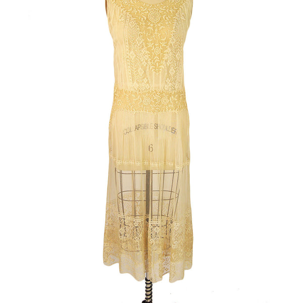 1920s Embroidered Flapper Net Dress – Shrimpton Couture
