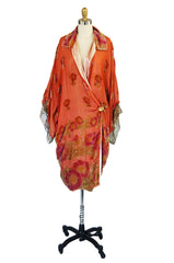 1920s Silk, Velvet & Gold Flapper Coat
