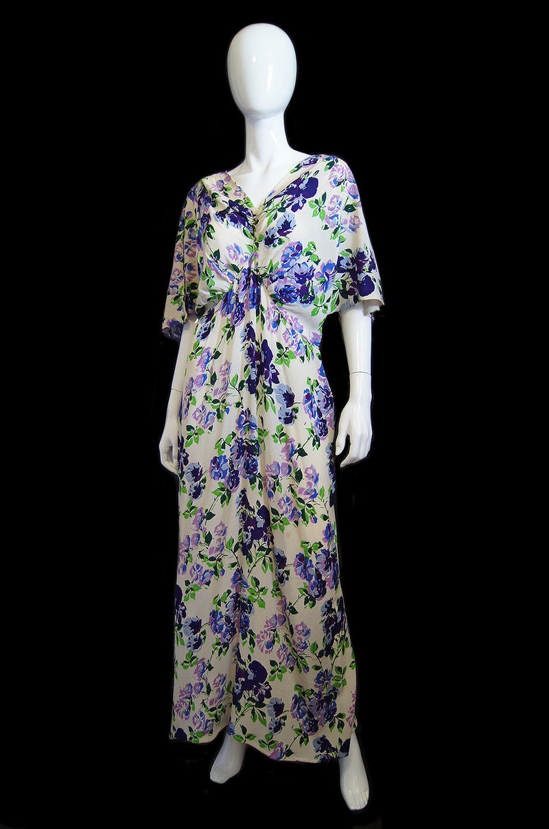 1930s Reversible Bias Cut Silk Gown