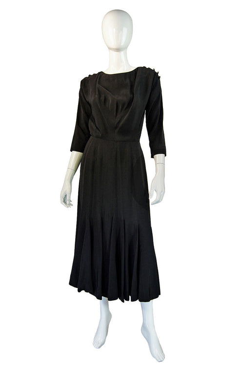 1940s Silk Ben Reig Dress