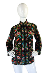 1930s Embroidered Silk Asian Jacket