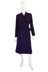 1940s Tailored Peplum Hip Swing Coat