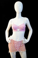 1950s Pin Up Pink Girdle & Bullet Bra