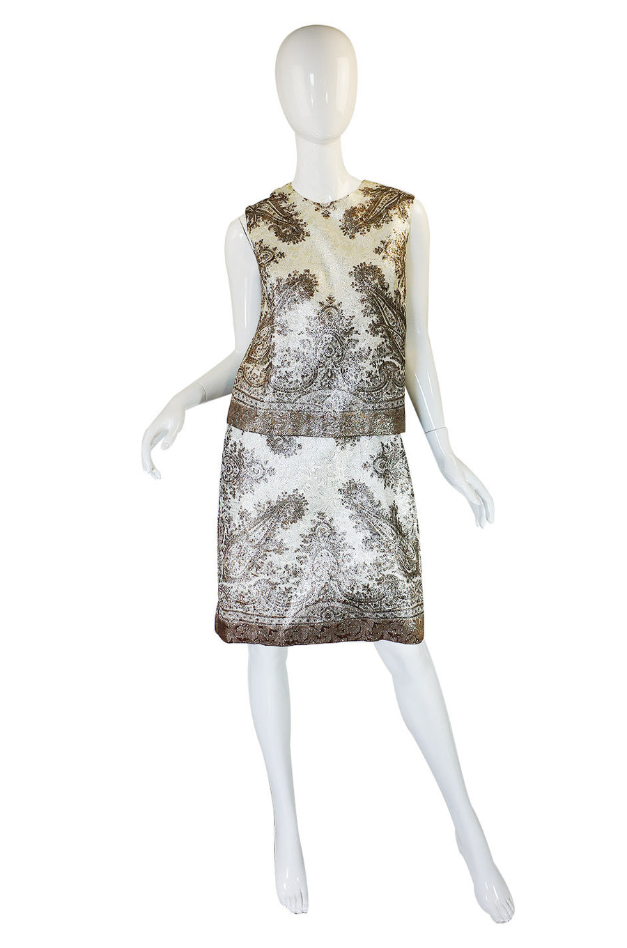 1960s Real Metal Thread Shift Dress Set – Shrimpton Couture