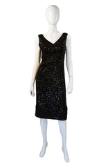 1950s Unusual Sequin Cocktail Dress