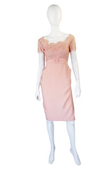 1950s Silk & Lace Emma Domb Dress