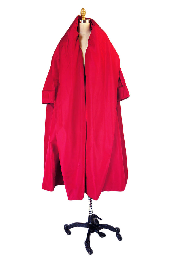 1954 Christian Dior Couture Silk Coat