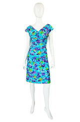 1960s Alix of Miami Floral Fitted Dress