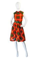 1960s Bleeker Street Cotton Voile Dress
