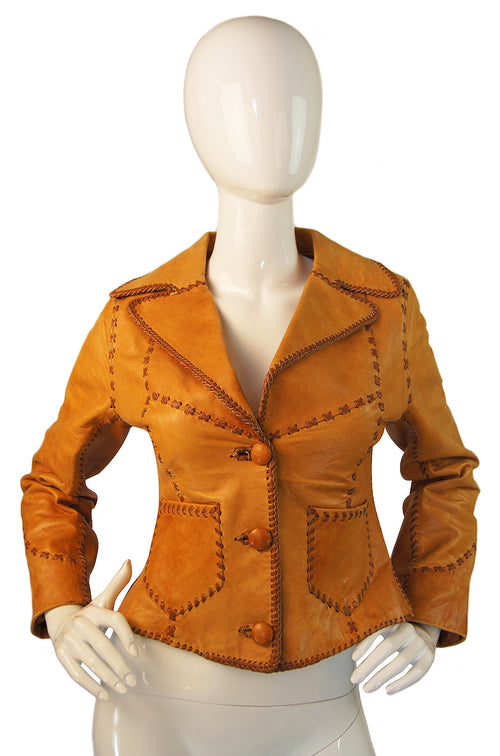 1960s Buckskin Novarese Leather Jacket