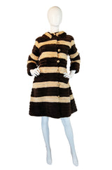 1960s Bullocks Sheared Beaver Stripe