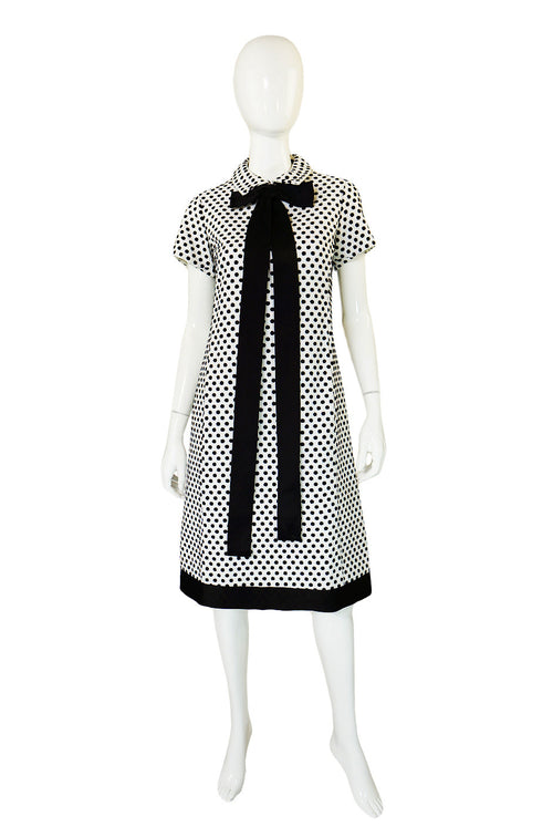 1960s Dotted Geoffrey Beene Shift Dress