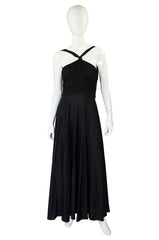 1960s Jersey Emma Domb Halter Dress