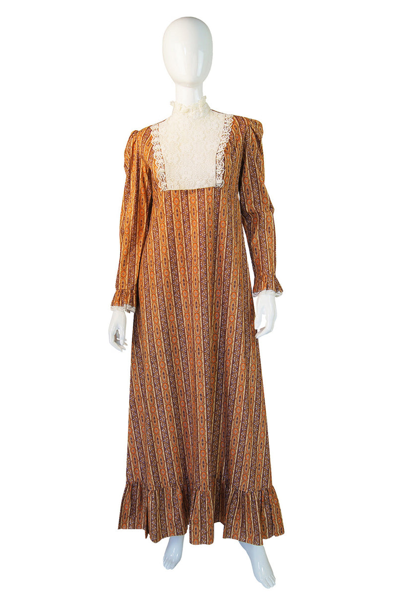 1960s  John Charles Print Maxi