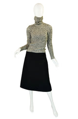 Rare 1960s Jean Patou Knit & Wool Dress