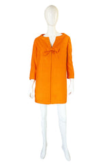 1960s Rare Maggy Reeves Tangerine Coat