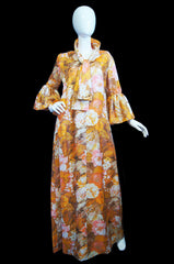1960s Bell Sleeve Marie France Couture