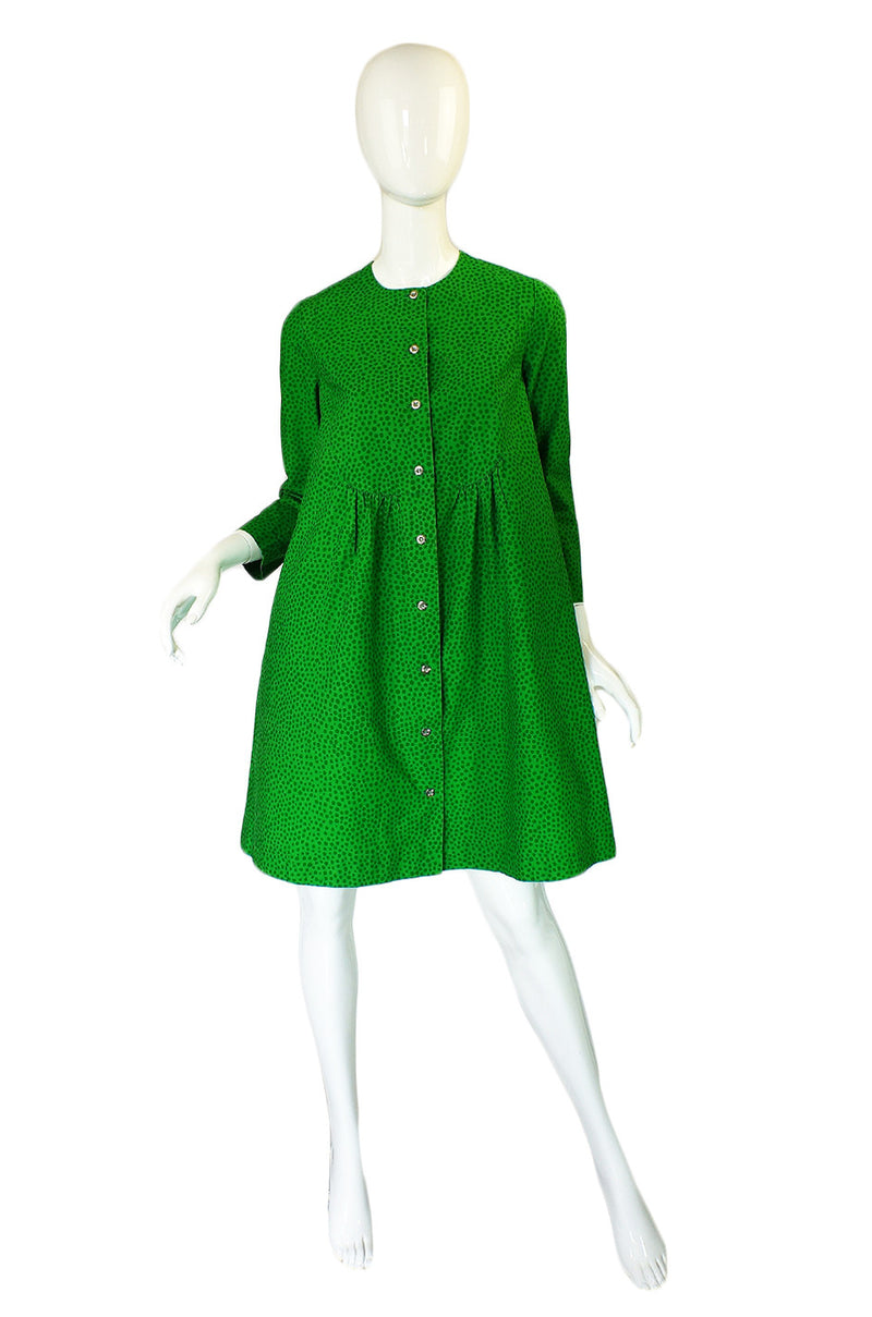 1960s Green Baby Doll Marrimekko Dress