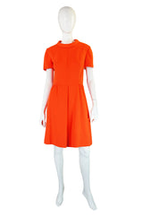 1960s Nat Kaplan Orange Mod Dress