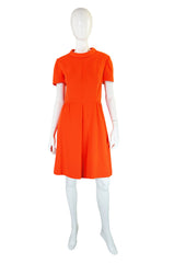 1960s Nat Kaplan Orange Mod Dress