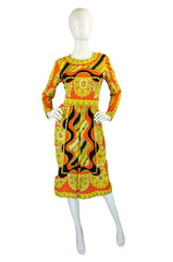 1960s Citrus Emilio Pucci Jersey Dress