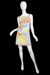 1960s Print Emilio Pucci Mini Dress