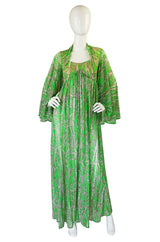 1970s Robert Morton Bamboo Maxi Dress