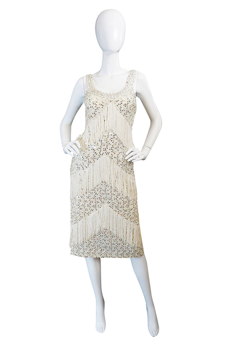 1960s Sequin & Fringe Lilli Diamond Shrimpton Couture 1960s Sequin & Fringe Lilli Diamond Shrimpton Couture