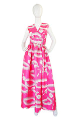 1960s Silk Harvey Berin Pink Gown