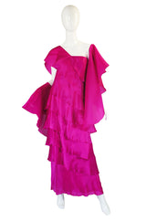 1990s Jackie Rogers Silk Organza Gown